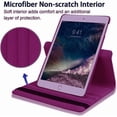 thumbnail image 3 of Étui Pivotant à Rotation à 360° pour Apple iPad Pro 13 Pouces 2024, Support à Angles Multiples, Couverture en Cuir PU, Réveil Automatique avec Sangle Élastique de Protection - Violet, 3 of 4