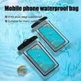 thumbnail image 4 of Fridja Waterproof Phone Pouch, Clear Screen Floatable Waterproof Phone Pouch, Universal Waterproof Cell Phone Case, Underwater Photography for Swimming, Rafting, Diving, 8.07×4.13in, Black, 4 of 6