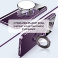 thumbnail image 5 of Tasnim Phone Case for iPhone 15 Coridbrief Large Window Phone Case Leak Label Magnetic Bracket, Bontezz for iPhone 15 Satad Case - Purple, 5 of 5