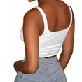 thumbnail image 2 of Haut Tube Sans Manches pour Femmes Été Dame Bandeau Extensible Court, 2 of 5