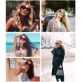 thumbnail image 3 of FEISEDY Oversized Square Sunglasses Multi Tinted Glitter Frame Stylish Inspired B2276, 3 of 6
