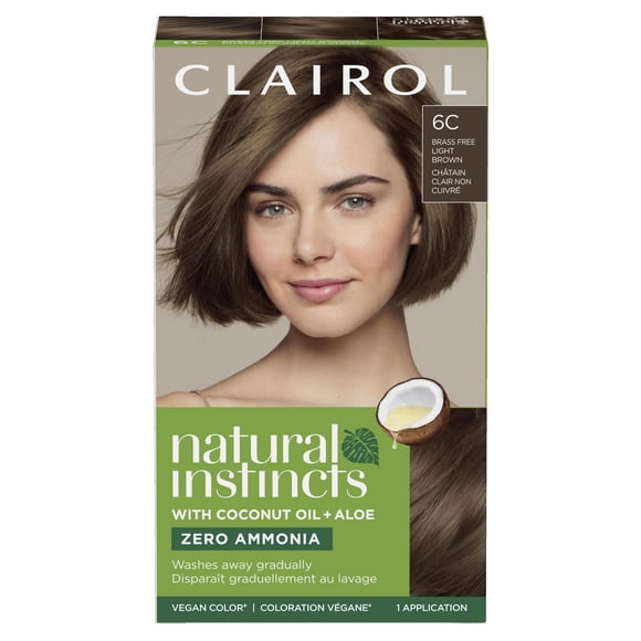 Clairol Natural Instincts Demi-Permanent Hair Color, Vegan Hair Dye, Made with coconut oil and aloe vera