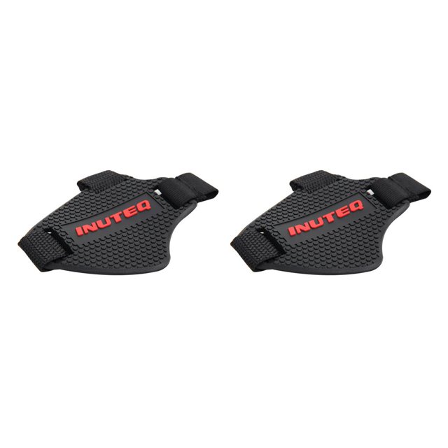 bedienty Motorcycle Gear Shifter Riding Shoe Wear-Resistant Antiskid Motorbike Pad for Boots Cover black red 2Set