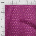 thumbnail image 2 of oneOone Georgette Viscose Dark Magenta Fabric Animal Craft Projects Decor Fabric Printed By The Yard 42 Inch Wide, 2 of 5