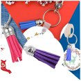 thumbnail image 2 of tredstone 28 Pieces Keychain Charms Creative Delicate Keyring Pendant Tassels Simple Handbag Decor Tassel Craft Decoration DIY Accessory Purple, 2 of 8