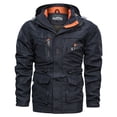 thumbnail image 2 of Men's Jacket Mid-length Casual Outdoor Hooded Plus Size Jacket Spring And Autumn Clothes, 2 of 6