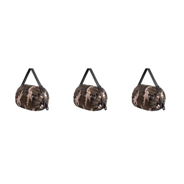 kurtrusly Sac de Rangement Réutilisable Pliable Écologique et Polyvalent Sac de Magasinage en Polyester Imperméable pour Voyage Sac de Plage Sac à Main Café camouflage Ensemble de 3