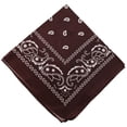 thumbnail image 1 of Meitianfacai Paisley Bandanas Multi Colored Set Cowboy Bandana Head Scarf Double Sided, Coffee, 1 of 1