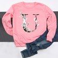 thumbnail image 4 of CEHVOM Hiver Femmes Décontracté Manches Longues Hauts Dames Imprimé Chandail Blouse T-Shirt Chandail Liquidation, 4 of 4