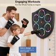 thumbnail image 4 of Smart Bluetooth Music Boxing Machine with Gloves, Wall-Mounted LED Target for Home Gym & Cardio Training, 4 of 15
