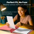 thumbnail image 4 of Yoobi 3 Ring Binders - 2 Inch Binder with Round D Rings and 2 Pockets Durable PVC-Free Organizer with 500 Sheets Capacity 4- Pack Colored Binders with Plastic Cover for Office Supplies, 4 of 5