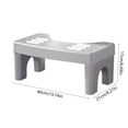 thumbnail image 3 of Yeciiwht Toilet Stool Squatting Poop Stool Bathroom Squatty Potty Step Stool, Toilet Assistance Step Stool Fits All Toilets Detachable Stackable Stool, 3 of 7