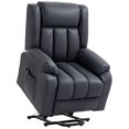 thumbnail image 1 of HOMCOM Fauteuil Élévateur, Fauteuil Inclinable avec Poches Latérales, Télécommande, Gris, 1 of 10