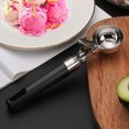 thumbnail image 1 of Oleegame 1PC Kitchen Utensils Set Select Stainless Steel Springable Ice Scoop Fruit Scoop Thickened Durable Ice Scoop Black, 1 of 4