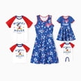 thumbnail image 1 of Disney Mickey and Friends Family matching Floral Print Dresses Colorblock Cotton Top, 1 of 1