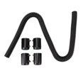 thumbnail image 2 of Flexible Radiator Hose, 48inch Radiator Flexible Coolant Water Hose Kit Universal Heat Resistant Stainless Steel Heat Dissipation Hose Set with 4 Caps, 2 of 7