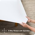 thumbnail image 2 of Bare Home Ultra-Soft Stretchy Sheet Set - Premium 1800 Collection - Deep Pockets - 4 Piece - Full, White, 2 of 8