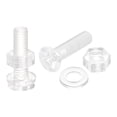 thumbnail image 1 of Unique Bargains M6 x 25mm Plastic Phillips Machine Screws with Nuts and Flat Washers, PC Flat Head Machine Bolts 20 Sets, 1 of 4