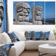 thumbnail image 1 of Hawaiian Tiki Gods - Oversized Landscape Canvas Art, 1 of 3