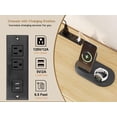 thumbnail image 2 of 6 Rattan Drawer Dresser with USB Ports and Outlets,  for Bedroom, Living Room,Hallway,Bedside,Dining Room, 2 of 12