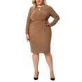 thumbnail image 2 of GRACE & GRANDEUR Robe Moulante de Bal Brillante pour Femme Grande Taille, Robe de Cocktail, 2 of 7