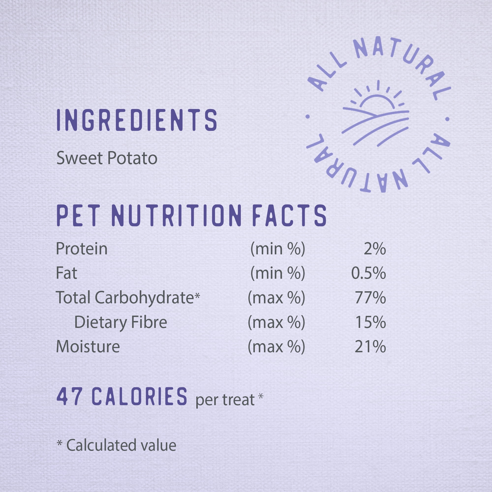 Caledon Farms Sweet Potato Chews Super Value Pack dog treats 1140 grams