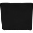 thumbnail image 4 of Meridian Furniture Limitless Fauteuil Modulaire en Velours Noir, 4 of 7