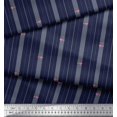 thumbnail image 2 of Soimoi Poly Georgette Fabric Artistic Floral & Stripe Decor Fabric Printed Yard 52 Inch Wide, 2 of 3