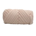 thumbnail image 4 of Langgg 1kg Velvet Chunky Yarn Arm Yarn Tapestry Hand Knit Knitting Rug Making Hand Knit Pet Bed Crocheting Beige, 4 of 9
