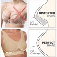 thumbnail image 4 of Women's Rhinestone Sports Bra - Hollow Back Design w/ Wide Strap Support | Anti-Sagging Wireless Bra for Workouts & Mature Figures, 4 of 4