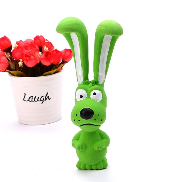 Agiferg Pet Dog Toys Naughty Dogs Cute Rabbit Dogs Voice Latex Products Molar Toys