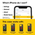 thumbnail image 2 of OtterBox Defender Series Rugged Cell Phone Case for Apple iPhone 16e, iPhone 15, iPhone 14, and iPhone 13, Blue, 2 of 7