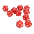 thumbnail image 1 of 10Pcs Polyhedral  Set, 20 Sided  for Role Playing Table Games Math Teaching Props, 1 of 8