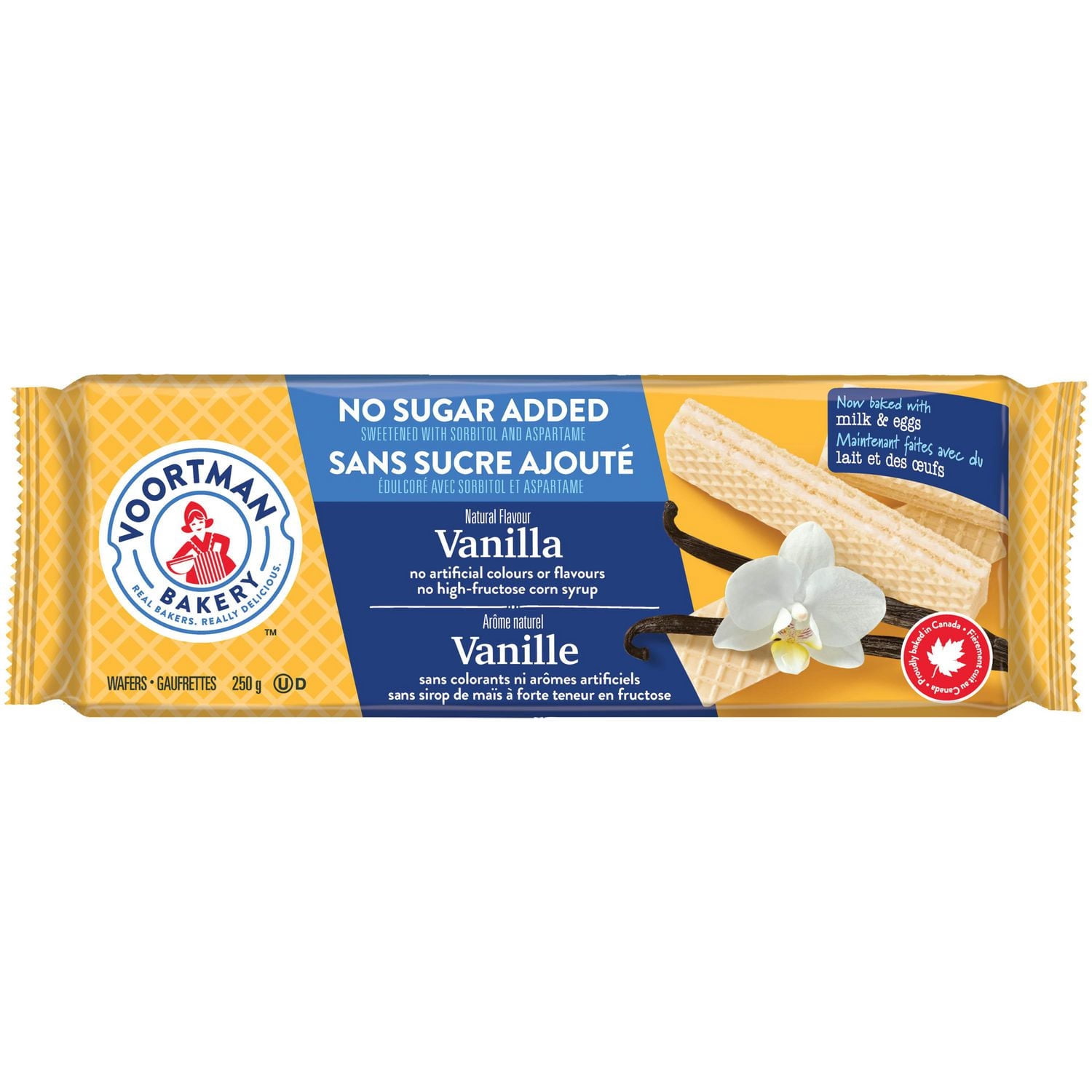 Voortman Bakey No Sugar Added Vanilla Wafer Cookies