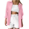 thumbnail image 2 of RXIRUCGD Chemise à Manches Longues pour Femme, Rose, Taille : L, 2 of 4