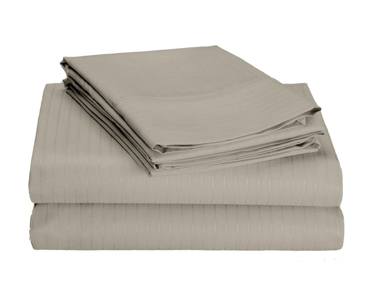 Johnson Home 600 Thread Count Cotton Tuxedo Sheet Sets
