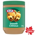 thumbnail image 1 of Kraft Smooth Peanut Butter, 2 kg Jar, 1 of 15