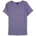 thumbnail image 1 of Karen Scott T-Shirt Basique Uni pour Femmes, Violet, Grande Taille, 2X, 1 of 2