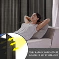 thumbnail image 4 of FDW Room Divider Folding Privacy Wooden Screen 4 Panel 72 Inches High 17.7 Inches Wide Panel Screen for Living Room Bedroom Study Black, 4 of 7