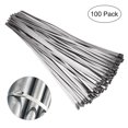 thumbnail image 1 of MasteelfCA BESTOMZ 100 Pcs 4.6mm*300mm Attaches à Fermeture Éclair en Acier Inoxydable, 1 of 8