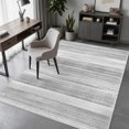thumbnail image 4 of Premium Modern Abstract Rug - Stain Resistant Non-Slip Area Rug for Living Room Bedroom Dining Room Office Carpet - Grey 5x7, 4 of 8