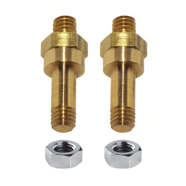Boulon de Borne de Pile à Long Tiges Latérales en Laiton, Tiges d'Extension de Pile Ampper Standard pour Poteau GM, Lot de 2