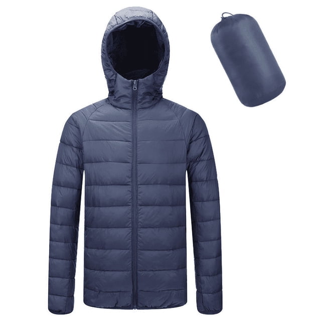 CNKOO Men‘s Down Jacket Hooded Packable Down Puffer Jacket Lightweight Water-Resistant Insulated Down Jacket