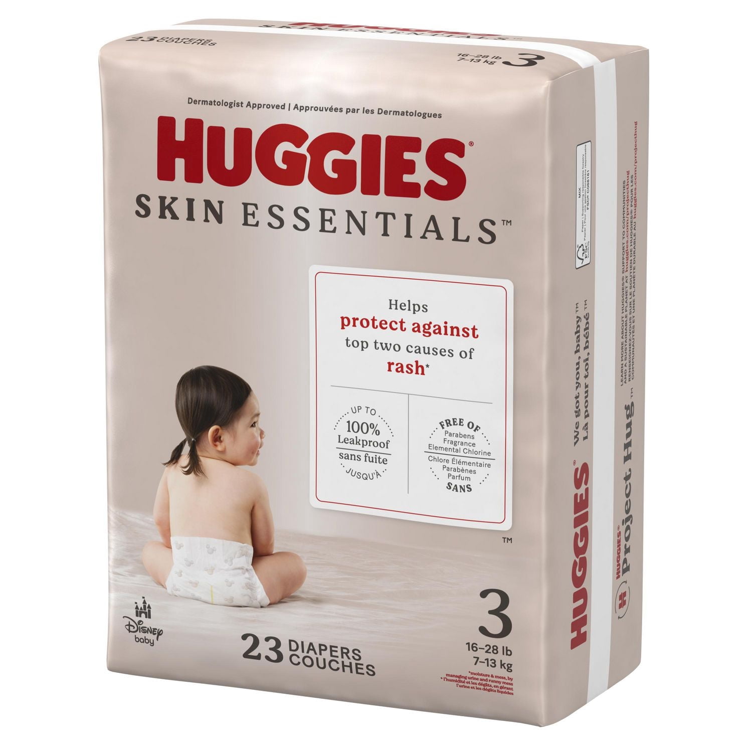 Huggies Skin Essentials Couches pour Bébé, Tailles NB-6