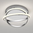 thumbnail image 4 of Artika Orbia Modern LED Flush Mount Ceiling Light Fixture, Chrome, 4 of 11