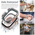 thumbnail image 4 of XiHAMA 2 in 1 Waterproof Case Compatible with Apple Watch Screen Protector 44mm SE 2nd Gen Series 6 5 4, 360 Protective Glass Face Cover Hard PC Bumper + Back Frame for Watch Accessories, 4 of 8