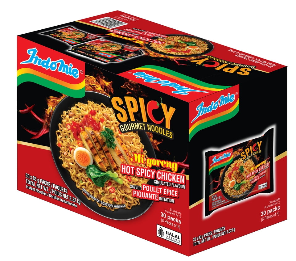 NOUILLES CHAUDES AU POULET ÉPICÉ INDOMIE