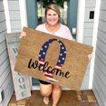 thumbnail image 1 of TopLLC Bathroom Rugs 4th Of July Door Mat Patriotic Doormat Entryway Rug Welcome Independence Day Doormat Stain And Fad Patriotic Decor Welcome Outdoor Mat A map, 1 of 2