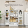 thumbnail image 4 of HOMCOM Armoire de Rangement pour Garde-Manger de Cuisine avec Étagères à 5 Niveaux Blanc, 4 of 10