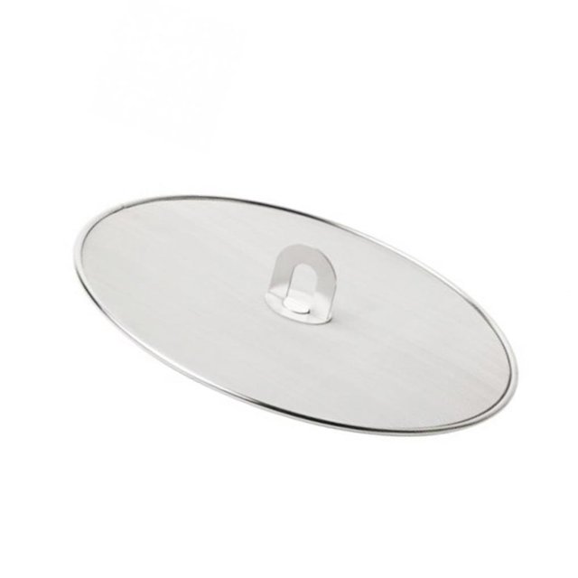 Grease Splatter Screen Pan Cover Stainless Steel Frying Stainless Steel Mesh Pan Fine Mesh Stops Stove Oil Guard Pot Lid